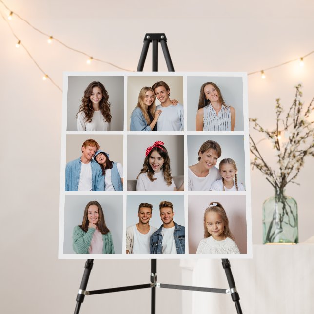Create Your Own 9 Photo Collage Foam Board (In Situ (Stand))
