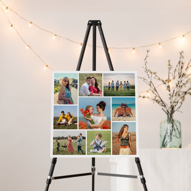 Create Your Own 9 Photo Collage Foam Board (In Situ (Stand))