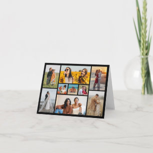Create Your Own 9 Photo Collage Folded  Card