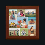 Create Your Own 9 Photo Collage Gift Box<br><div class="desc">Create your own 9 Photo Collage for Christmas, Birthdays, Weddings, Anniversaries, Graduations, Father's Day, Mother's Day or any other Special Occasion, with our easy-to-use design tool. Add your favorite photos of friends, family, vacations, hobbies and pets and you'll have a stunning, one-of-a-kind photo collage. Our custom photo collage is perfect...</div>