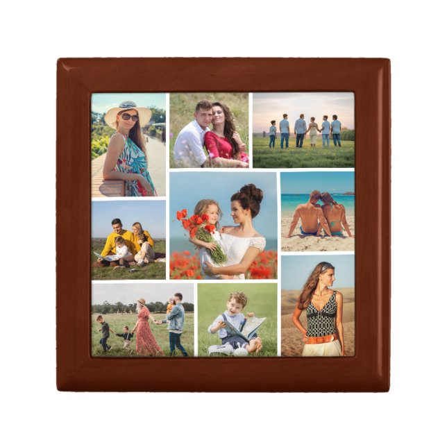 Create Your Own 9 Photo Collage Gift Box (Front)