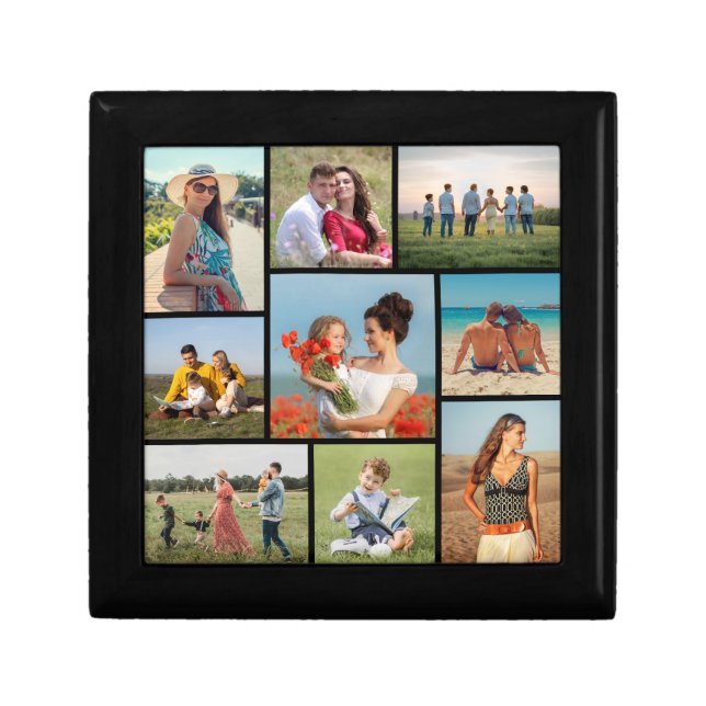 Create Your Own 9 Photo Collage Gift Box (Front)