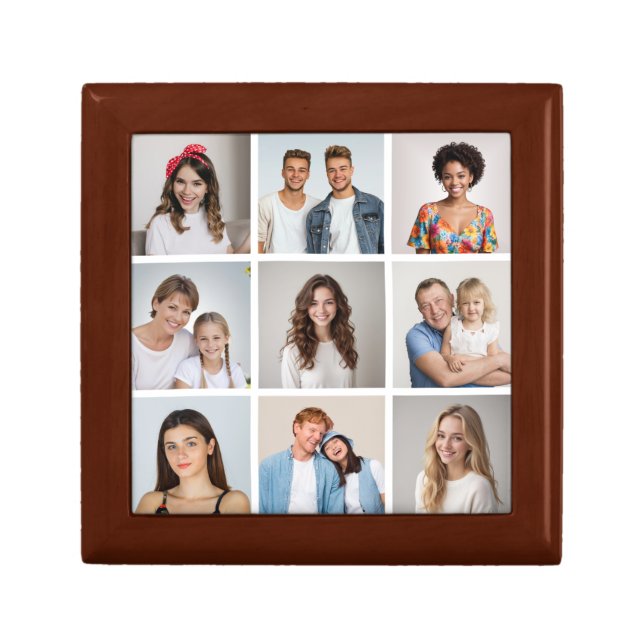 Create Your Own 9 Photo Collage Gift Box (Front)