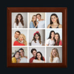 Create Your Own 9 Photo Collage Gift Box<br><div class="desc">Create your own 9 Photo Collage for Christmas, Birthdays, Weddings, Anniversaries, Graduations, Father's Day, Mother's Day or any other Special Occasion, with our easy-to-use design tool. Add your favorite photos of friends, family, vacations, hobbies and pets and you'll have a stunning, one-of-a-kind photo collage. Our custom photo collage is perfect...</div>