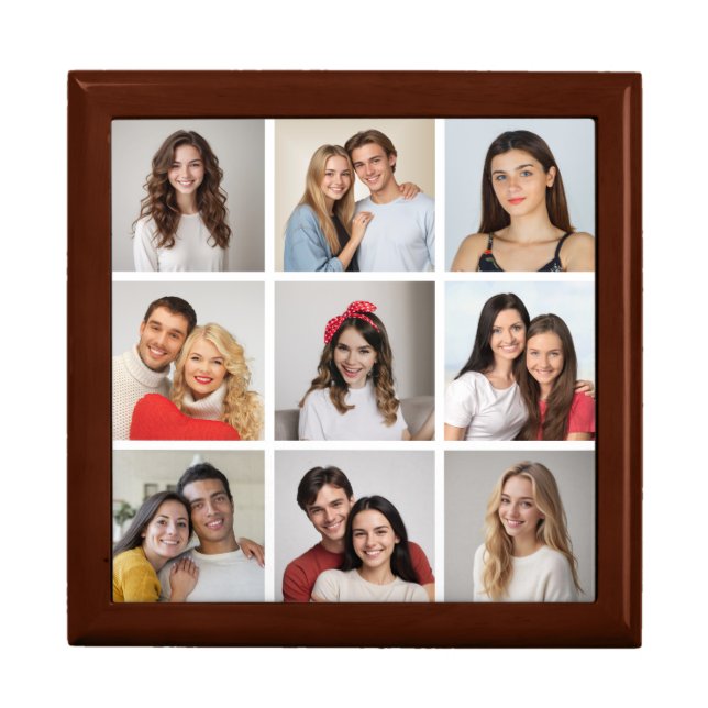 Create Your Own 9 Photo Collage Gift Box (Front)