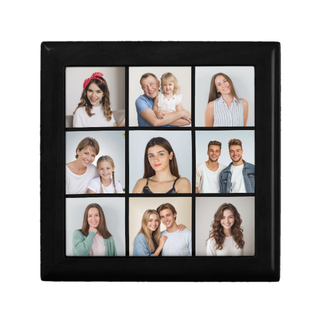 Create Your Own 9 Photo Collage Gift Box (Front)