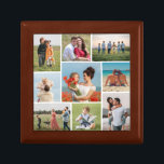 Create Your Own 9 Photo Collage Gift Box<br><div class="desc">Create your own 9 Photo Collage for Christmas, Birthdays, Weddings, Anniversaries, Graduations, Father's Day, Mother's Day or any other Special Occasion, with our easy-to-use design tool. Add your favorite photos of friends, family, vacations, hobbies and pets and you'll have a stunning, one-of-a-kind photo collage. Our custom photo collage is perfect...</div>