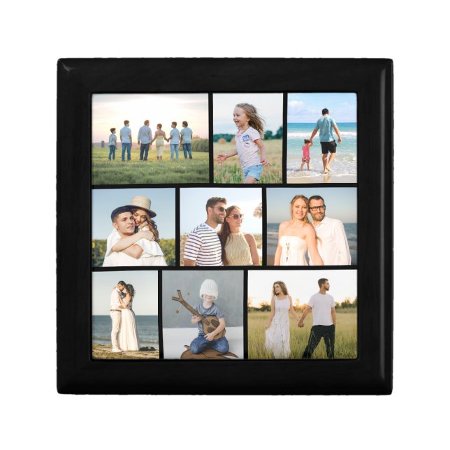 Create Your Own 9 Photo Collage Gift Box (Front)
