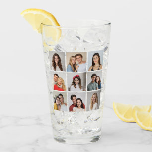 Create Your Own 9 Photo Collage Glass