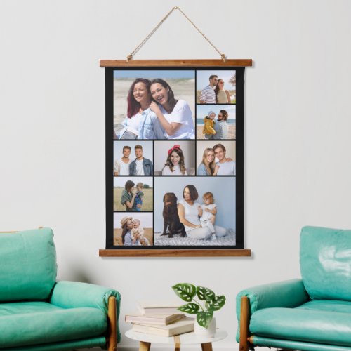 Create Your Own 9 Photo Collage Hanging Tapestry