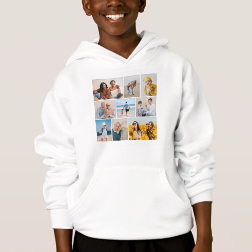 Create Your Own 9 Photo Collage Hoodie
