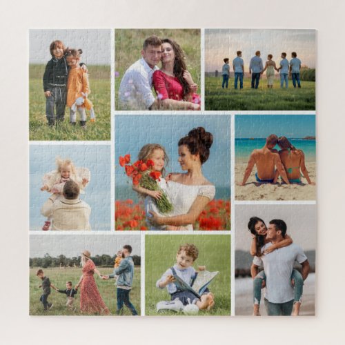 Create Your Own 9 Photo Collage Jigsaw Puzzle