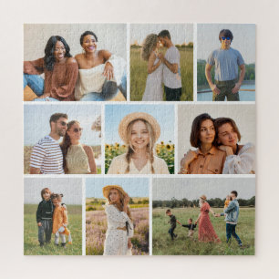 Create Your Own 9 Photo Collage Jigsaw Puzzle