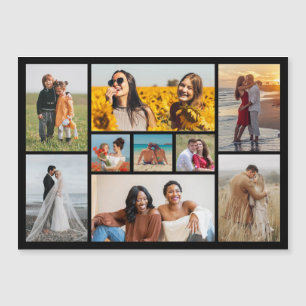 Create Your Own 9 Photo Collage Magnetic Card