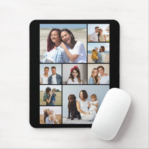 Create Your Own 9 Photo Collage Mouse Pad