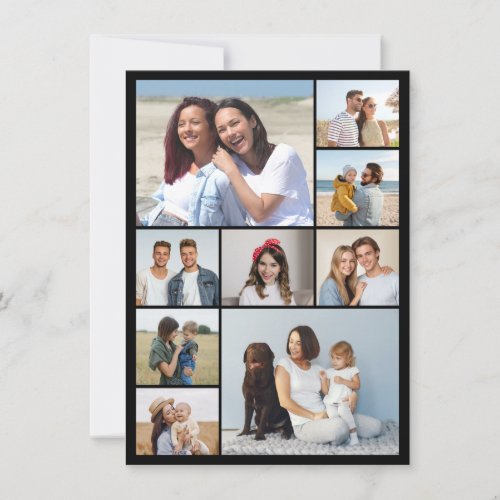Create Your Own 9 Photo Collage Note Card