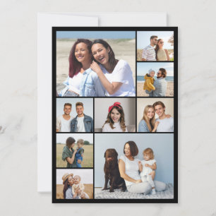 Create Your Own 9 Photo Collage  Note Card