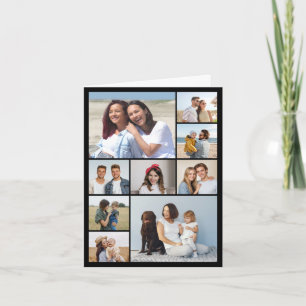 Create Your Own 9 Photo Collage Note Card