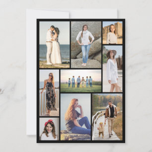 Create Your Own 9 Photo Collage Note Card