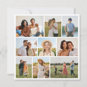 Create Your Own 9 Photo Collage Note Card