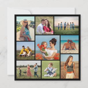 Create Your Own 9 Photo Collage Note Card