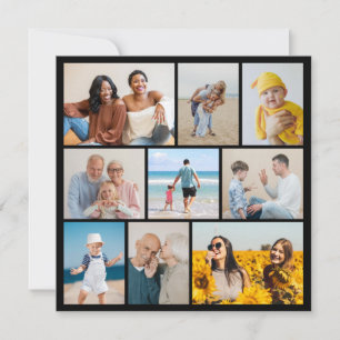 Create Your Own 9 Photo Collage Note Card