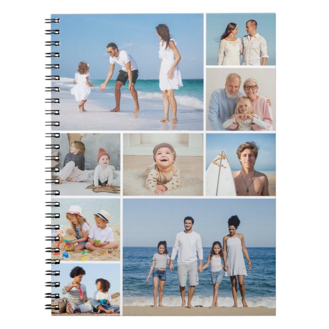 Create Your Own 9 Photo Collage Notebook (Front)