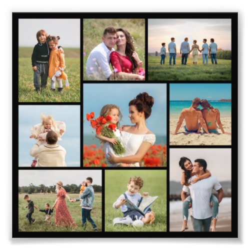 Create Your Own 9 Photo Collage Photo Enlargement