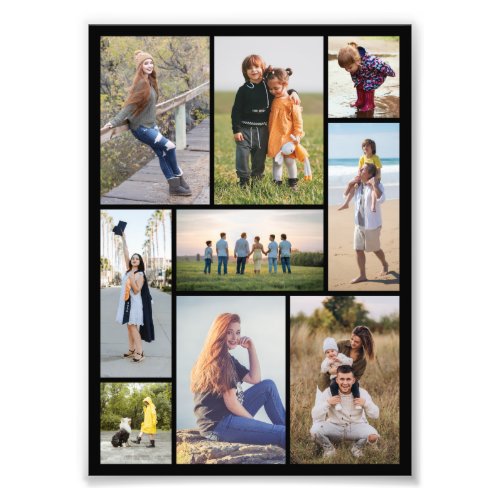 Create Your Own 9 Photo Collage Photo Enlargement
