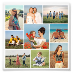 Create Your Own 9 Photo Collage Photo Enlargement Print
