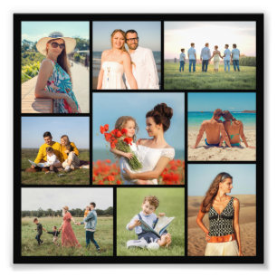 Create Your Own 9 Photo Collage Photo Enlargement Print