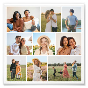 Create Your Own 9 Photo Collage Photo Enlargement Print