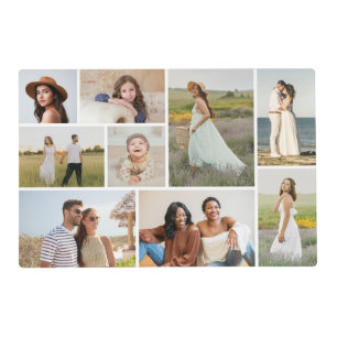Create Your Own 9 Photo Collage Placemat