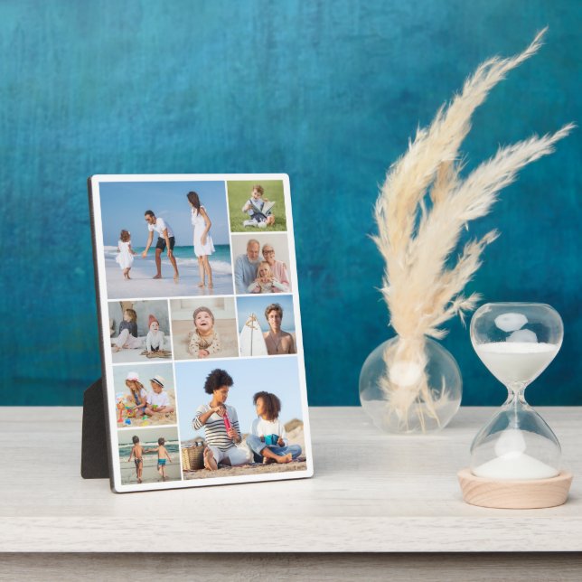 Create Your Own 9 Photo Collage Plaque (Side)