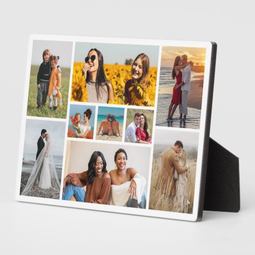 Create Your Own 9 Photo Collage Plaque