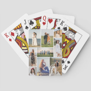 Create Your Own 9 Photo Collage Poker Cards