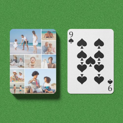 Create Your Own 9 Photo Collage Poker Cards