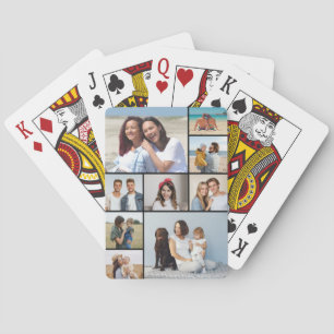 Create Your Own 9 Photo Collage Poker Cards