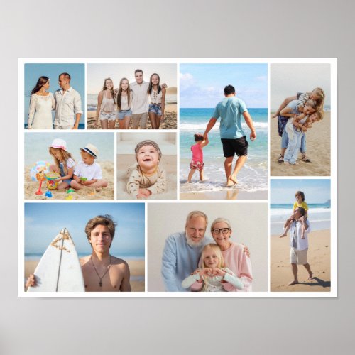 Create Your Own 9 Photo Collage Poster