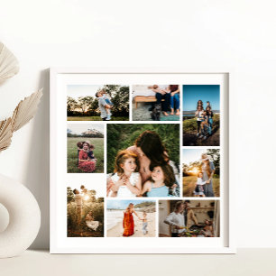 Create Your Own 9 Photo Collage Poster