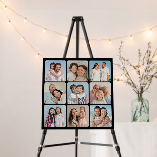 Create Your Own 9 Photo Collage Rounded Corners Foam Board
