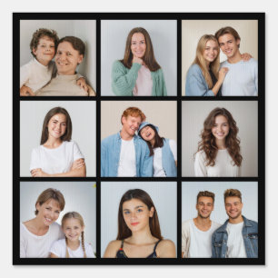 Create Your Own 9 Photo Collage Sign