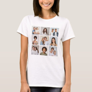 Create Your Own 9 Photo Collage T-Shirt