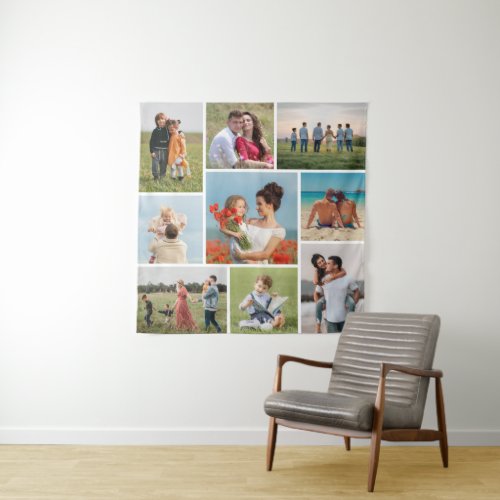 Create Your Own 9 Photo Collage Tapestry