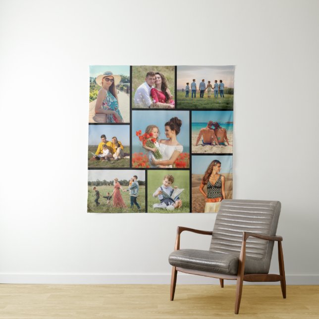 Create Your Own 9 Photo Collage Tapestry (In Situ)