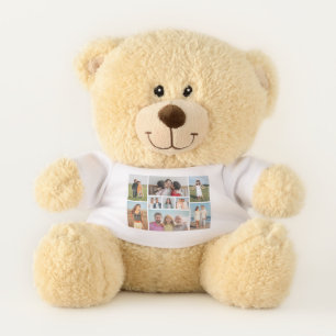 Create Your Own 9 Photo Collage Teddy Bear