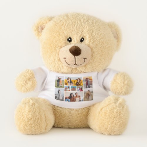 Create Your Own 9 Photo Collage Teddy Bear