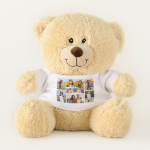 Create Your Own 9 Photo Collage Teddy Bear