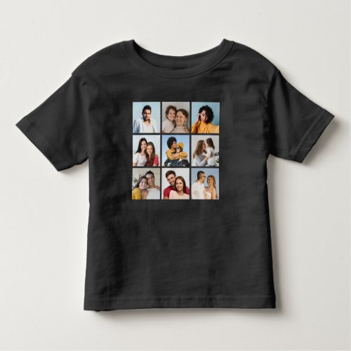 Create Your Own 9 Photo Collage Toddler T_shirt