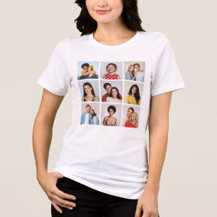 Create Your Own 9 Photo Collage  Tri-Blend Shirt